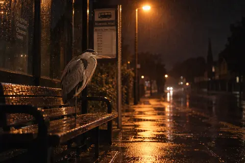 Heron at the 14B stop